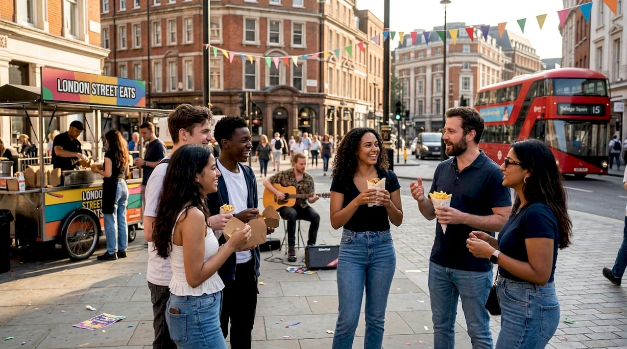Candid crowd at London summer festival