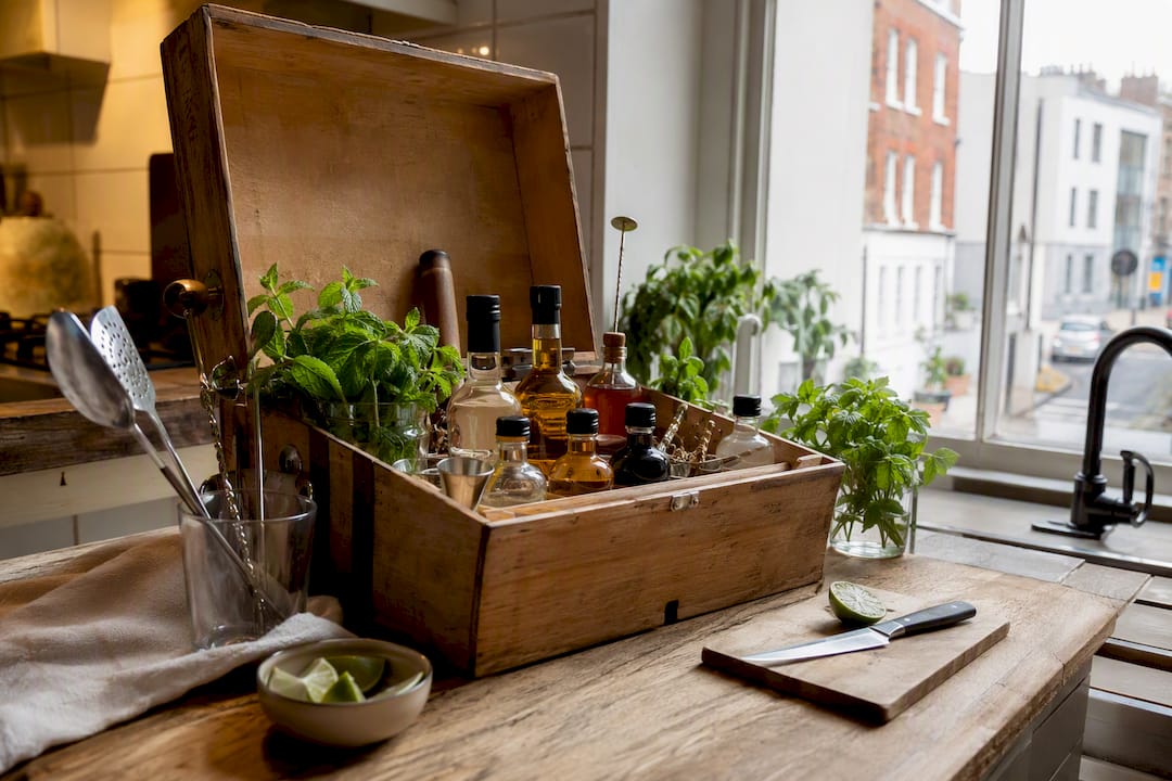 Cocktail ingredient kits for virtual class