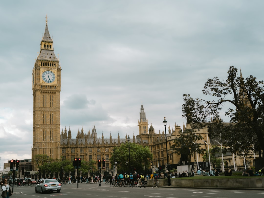 Big Ben and Palace of Westminster under a dramatic sky, London